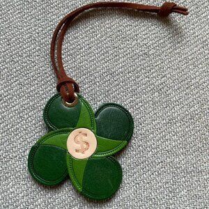 Lucky four-leaf clover leather charm 🍀✨